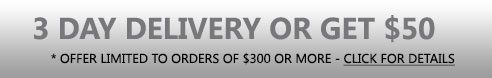 Receive your Casablanca order in 3 days or get $50